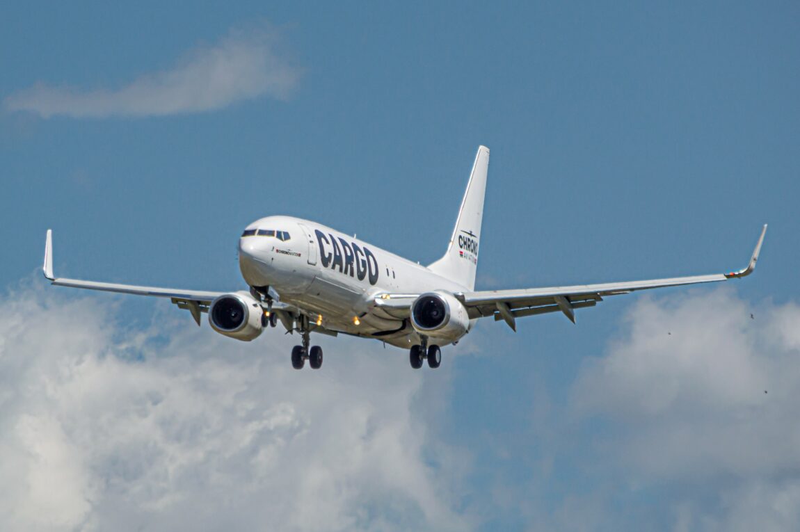 Chrono Aviation Boeing 737-800 cargo plane in flight