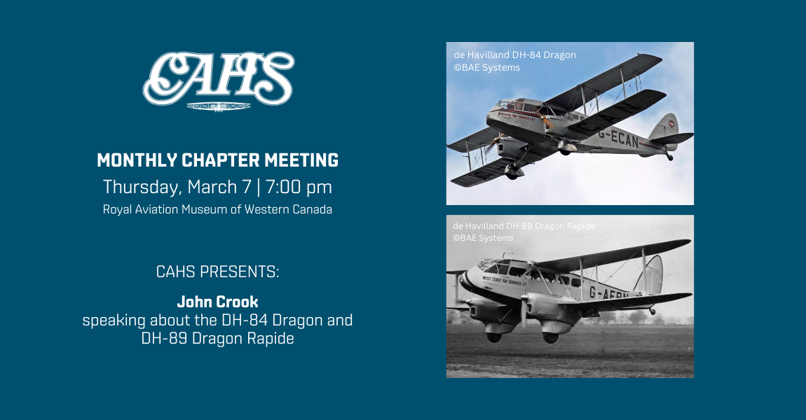 Canadian Aviation Historical Society monthly meeting