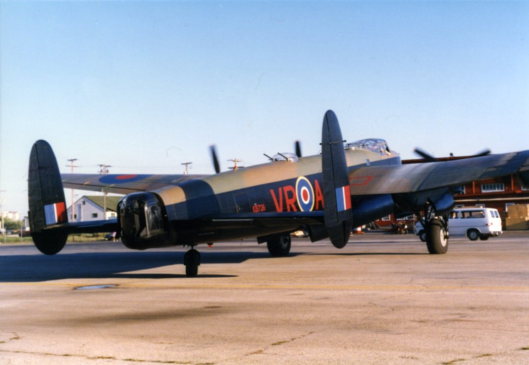 Avro Lancaster visiting aircraft at Western Canada Aviation Museum