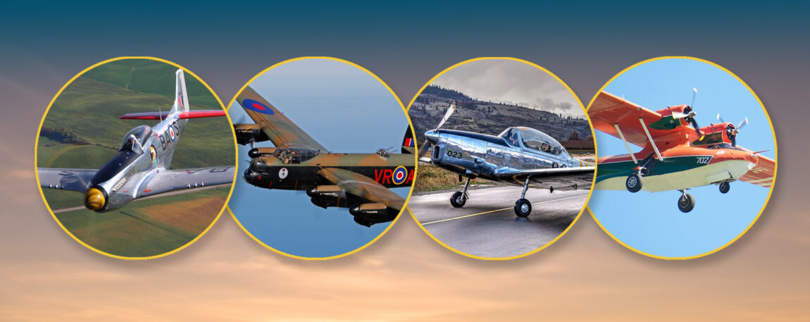 a selection of planes compiled into one image