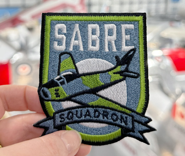 the Sabre Squadron woven patch